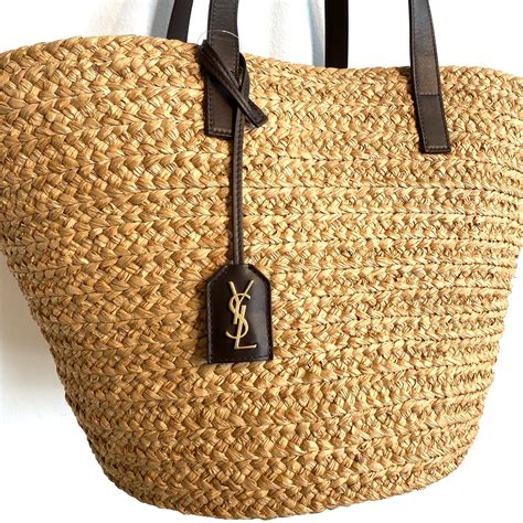 rattan ysl bag|ysl straw tote bag.